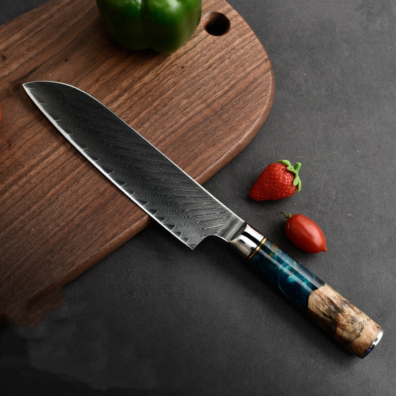 Damascus Steel MeatMaster Santoku Knife