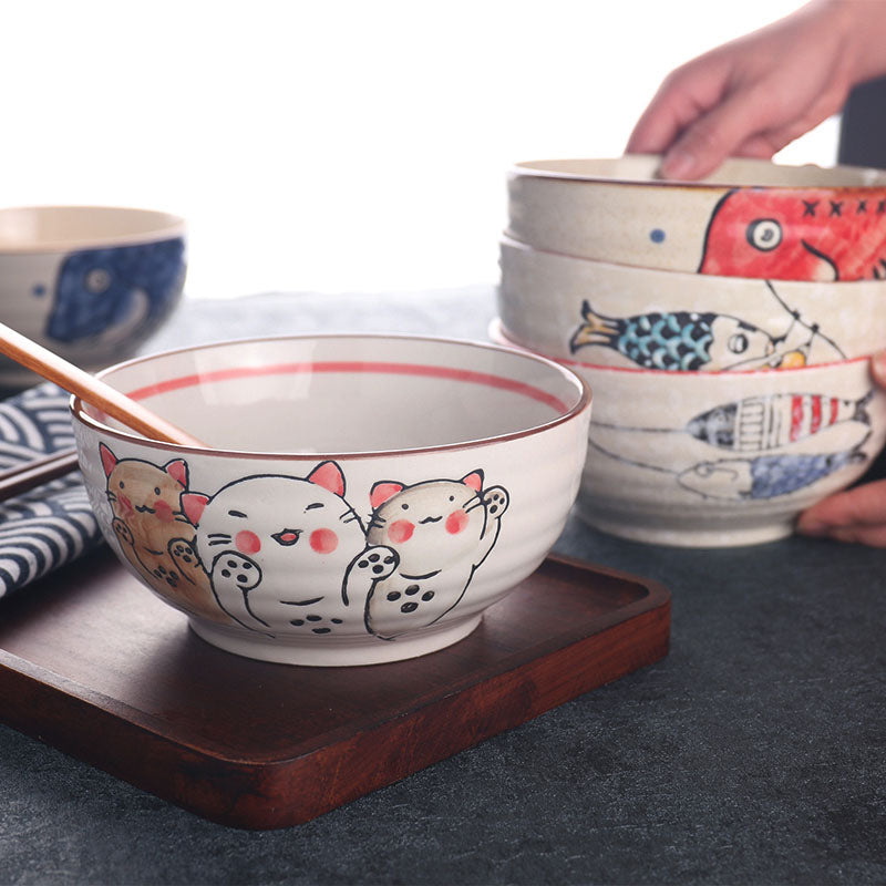 Hand-Painted Ramen Bowl