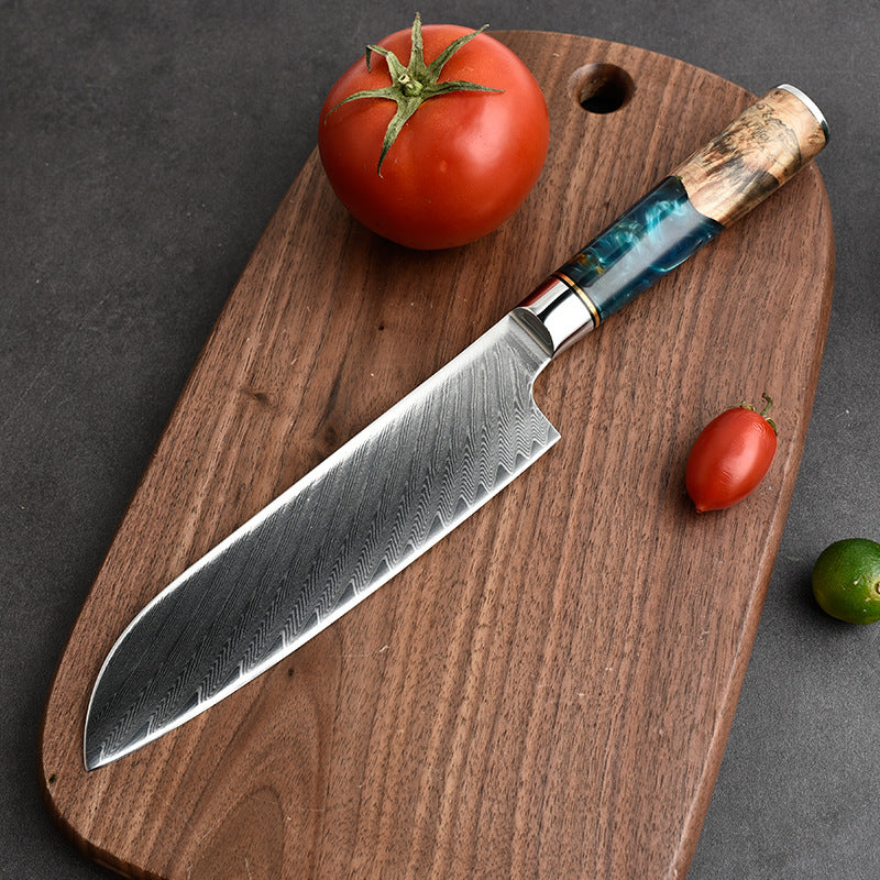 Damascus Steel MeatMaster Santoku Knife