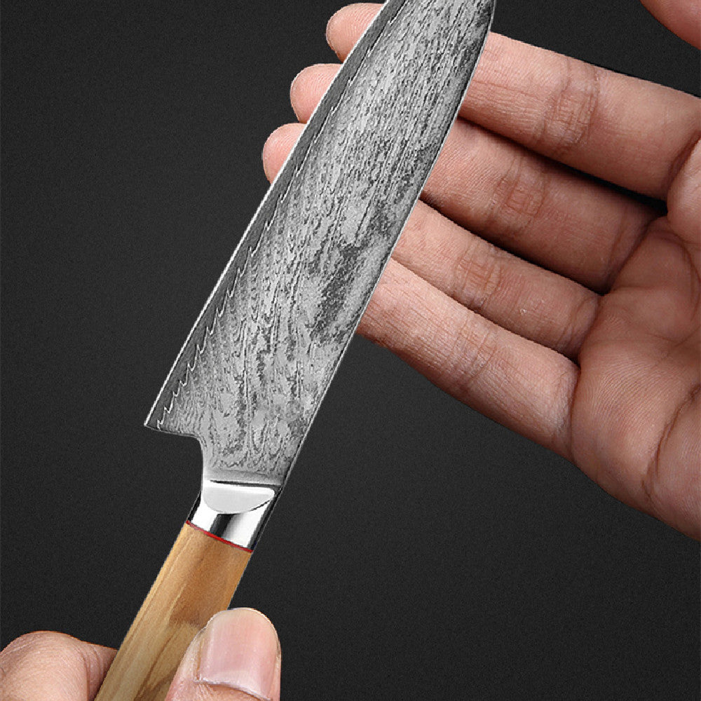 Luxury Frostfire Damascus Chef's Knife